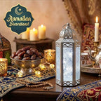 Vela Lanterns Decorative Indoor LED Candle Holder, White Gold, M, 6-Pack - Image 7