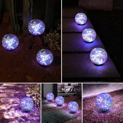 Solar Globe Lights Outdoor Waterproof-Solar Balls-Solar Garden Lights Orbs - Image 7