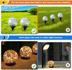 Solar Globe Lights Outdoor Waterproof-Solar Balls-Solar Garden Lights Orbs - Image 5