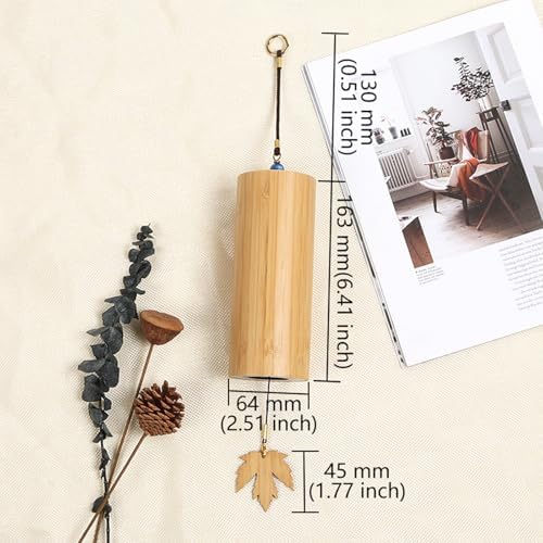 Meditation Bamboo Wind Chimes for Sound Healing Windchime for Meditation Home & Garden Decoration as Gifts (Wind-C Chord) - Image 3
