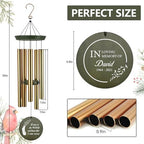 Personalized 30/36 inch Wind Chimes Memorial, Angel Wind Chimes - Image 3