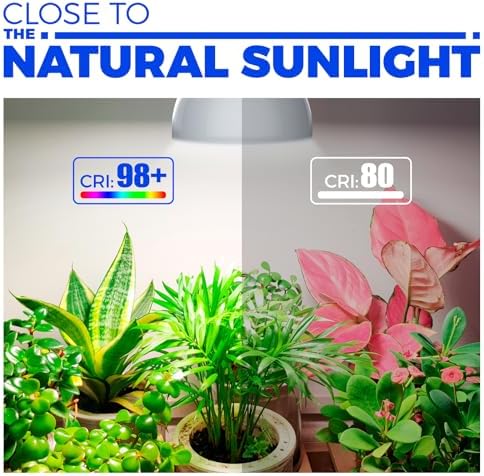 Barrina Grow Light Bulbs for Indoor Plants, 25W 5000K, 4H/9H/14H Timer - Image 5