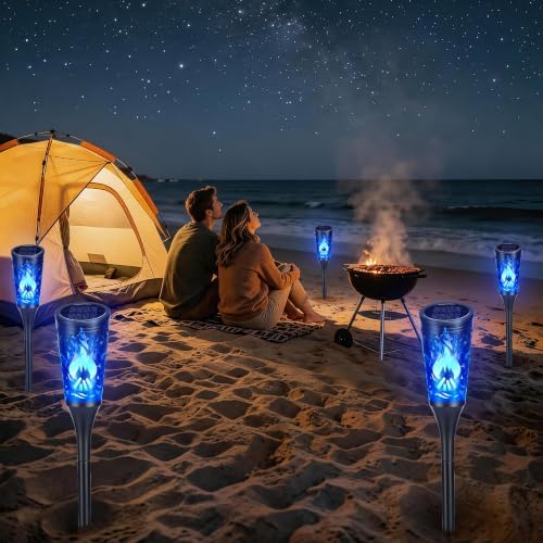 Toodour Solar Halloween Lights Outdoor, 10 Pack Solar Torch Lights - Image 6