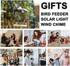 Solar Ladybug Wild Bird Feeders Squirrel Proof for Outside - Unique Cute Metal Ladybug Bird Feeder with Solar Light, Wind Chime, Gift for Bird Lovers(Ladybug) - Image 6