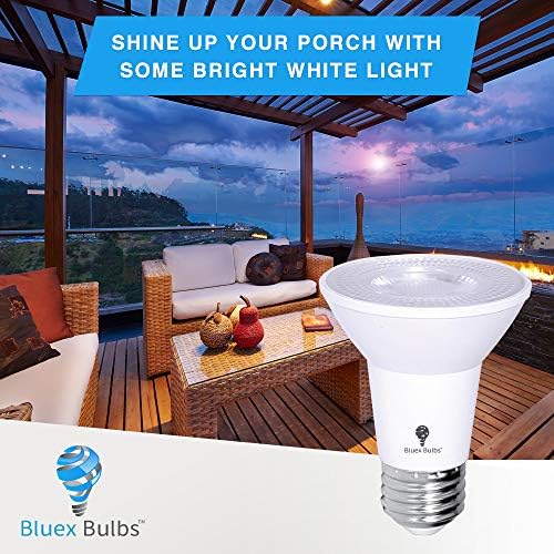 10 Pack PAR20 Outdoor LED Flood Light Bulb 8W 75 Watt Equivalent 500 Lumens Dimmable Waterproof E26 3000K Warm White LED Flood Light Bulbs for Security Led Spotlight Indoor Recessed Light Bulbs - Image 5