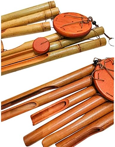Bamboo Wind Chimes, Outdoor Garden & Indoor Wind Chime with Natural Relaxing Soothing Sound for Home Decoration Gifts (Color : B) - Image 4