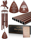 Mom Memorial Wind Chimes, 36" Hummingbird Sympathy Gifts for Loss of Mother by VenbeelDirectUS