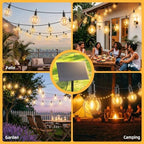 ZJOJO 100FT Solar String Lights Outdoor Waterproof, Solar String Lights - Image 5