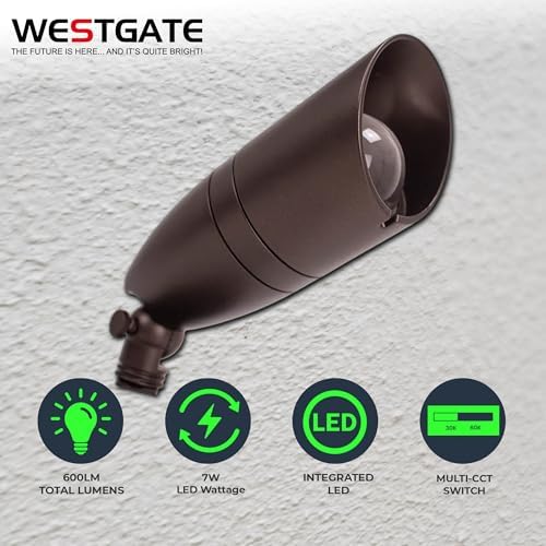 Westgate RGBW LED Spot Light - Oil-Rubbed Bronze, Bluetooth WG APP, 700LM, 12-24V, Deck, Driveway, Landscape, Recessed Lighting, Can Lights, Pot Lights, Outdoor, Dimmable, Garden, Patio, Accent - Image 3