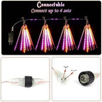Halloween Meteor Shower Lights Outdoor 2 Pack 16 Tubes Orange and Purple - Image 6