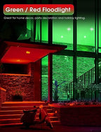 Fulighture Red and Green Light Bulbs 4 Pack,Par38 LED Red Green Flood - Image 3