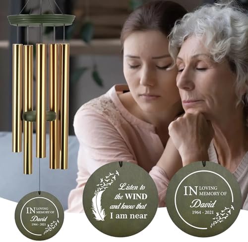 Personalized 30/36 inch Wind Chimes Memorial, Angel Wind Chimes - Image 2