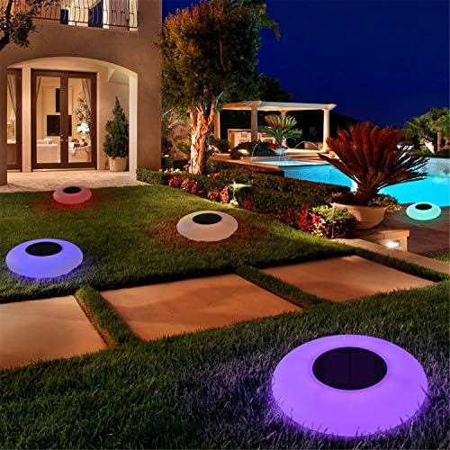 Blibly Solar LED Lights Inflatable,Swimming Pool Light Solar Floating Light Floating Pool Lights with Multi-Color LED Waterproof for Outdoor Garden (L) 1pc by Blibly
