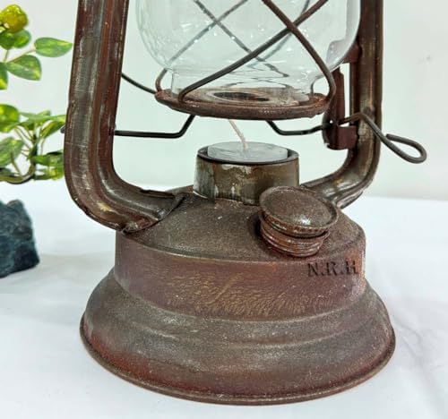 Vintage Lantern Rustic Candle Lantern Outdoor Decoration | Rustic Flammed Hanging Lamp for Halloween Decor | Christmas Decor | Yard Door | Front Decor |Garden Decor | Outdoor Decor | 12 inches | - Image 5