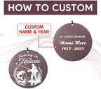 Personalized Wind Chimes Fishing in Heaven for Loss Dad - Image 2