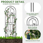 2 Pack 70.8"x19.7" Metal Gardon Trellis for Climbing Plants Outdoor, - Image 7