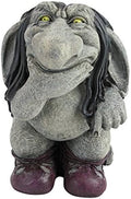 Garden Gnome Statue -Pondering Sylvester the Cynical Gnome Troll - Lawn Gnome by DesignToscano
