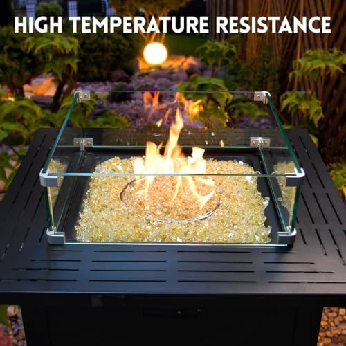 GasSaf 1/4 Inch Gold Fire Glass Reflective Tempered Fireglass, 20 lb - Image 5