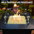 GasSaf 1/4 Inch Gold Fire Glass Reflective Tempered Fireglass, 20 lb - Image 5