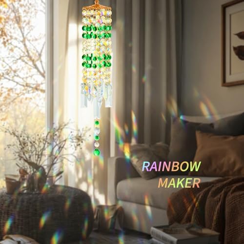 Crystal Wind Chimes Rainbow Suncatcher for Window, Garden, Patio Decor - Image 4