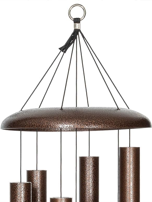 44" Aluminum Wind Chimes - Premium Wind Chime to Create a Zen Atmosphere - Wind Chime Suitable for Outdoor, Garden, Patio, Backyard, Garden Decoration with Wind Catcher Decor Gift (Copper Vein) - Image 5