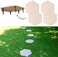 4Pcs Large Stepping Stones Outdoor Garden Walkway,Durable Pavers for Patio by MARCHROSE
