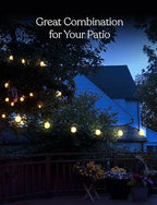 Brightech Orb Outdoor Indoor String Lights - Connectable Set of 2 Frosted Lantern LED String with Weatherproof Globe Lights - Commercial Grade Light Strand for Patio, Porch - 60 Ft, 20 Bulbs Total - Image 7