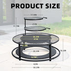50 Inch Fire Pit Surround Tabletop for Solo Stove Yukon/Bonfire Accessories - Image 2