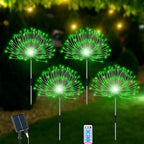 Slyuexu Solar Garden Lights Outdoor Waterproof, 4 Pack Total 480 LED by Slyuexu