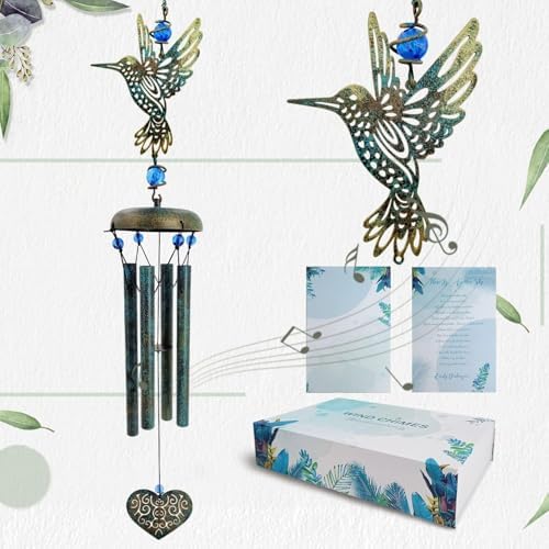 ASTARIN Hummingbird Wind Chimes Outside by Astarin