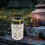 Poceacles Cross Grave Lights for Cemetery Solar Lights for Grave Solar Candle Solar Lantern Light Walkway Lights Waterproof Landscape Lighting for Loss of Mom Dad, Floral Cross White, Pack of 6 - Image 3