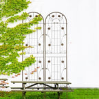 Garden Trellis for Climbing Plants Outdoor, 2-Pack 86" Metal Rustproof - Image 2