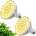 Grow Light Bulbs for Indoor Plants Full Spectrum, LED Grow Light Bulb 18W(180W Equivalent) 3500K Warm Light,PAR30 E26 Base for Regular Lamps,High PPFD for Plant Growing and Seed Starting，2 Pack. by GulitLumLEDLight