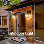 Brightever Dusk to Dawn Outdoor Wall Light Fixture, Waterproof Exterior Wall Lantern Porch Light with Photocell Sensor, Modern Bronze Outside Wall Sconce with E26 Socket for House Garage, 2-Pack - Image 6