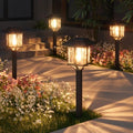 XMCOSY+ Solar Pathway Lights Outdoor 4 Pack, Warm White Solar Garden Lights by XMcosy