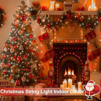 Solar Christmas Lights Outdoor, 6 Pack Solar String Lights Red and White - Image 5