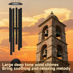 78" Extra Large Wind Chimes for Outside, 6 Thick and Bold Aluminum Tubes - Image 4