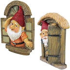 Design Toscano QL94281 Knothole Welcome Gnomes Garden Tree Sculptures, full color - Image 3