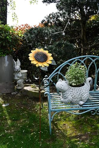 Sunflower Garden Stakes Decor Outdoor Spring Metal Flower Yard Stakes Sign - Image 5