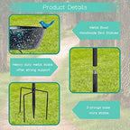 3" Deep Metal Bird Bath for Outside,Garden Freestanding Birdfeeder - Image 5