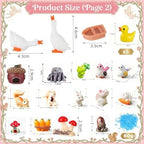 101Pcs Fairy Garden House Resin Accessories,Miniature Fairy Figurine,Animal - Image 3