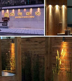 LED Wall Light Mini Bamboo, 3W 12V-24V DC, 15° Narrow Beam Angle, IP65 Waterproof, Surface Mounting Outdoor Landscape Lighting,Warm White 3000K (A - Single Beam) - Image 4