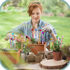 Tigeen 236 Pcs Garden Stake DIY Fairy Wand Plant Stake, Rose Flower - Image 5