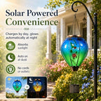 Hummingbird Solar Lantern, Hot Air Balloon Light with Flickering Flame - Image 6