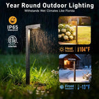 Gardenreet Brass Low Voltage L-Shaped Path Light, Bronze, G4, 3CCT, 4Pack - Image 5