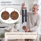 Cross Wind Chimes for Outside Deep Tone, Gift for Women Mom - Image 7
