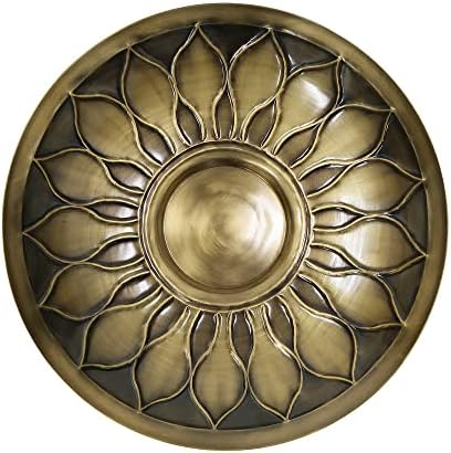 Achla Designs African Daisy Birdbath, Brass, with Stake - Image 7