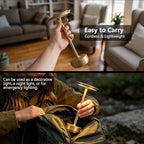 LED Cordless Table Lamp Rechargeable Battery Outdoor Light Gold - Image 4