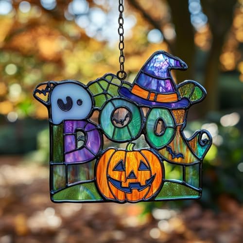 Funy Boo Halloween Acrylic Suncatcher by AVAGAN