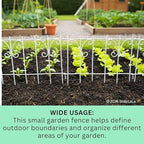 ShopLaLa Garden Fence (25 Panels) 12.5in(L) x 16.5in(H) Rustproof White Metal Wire Fences Animal Barrier Fencing, Decorative Butterfly Flower Edging for Landscape Border Panel Yard Patio Outdoor Decor - Image 4